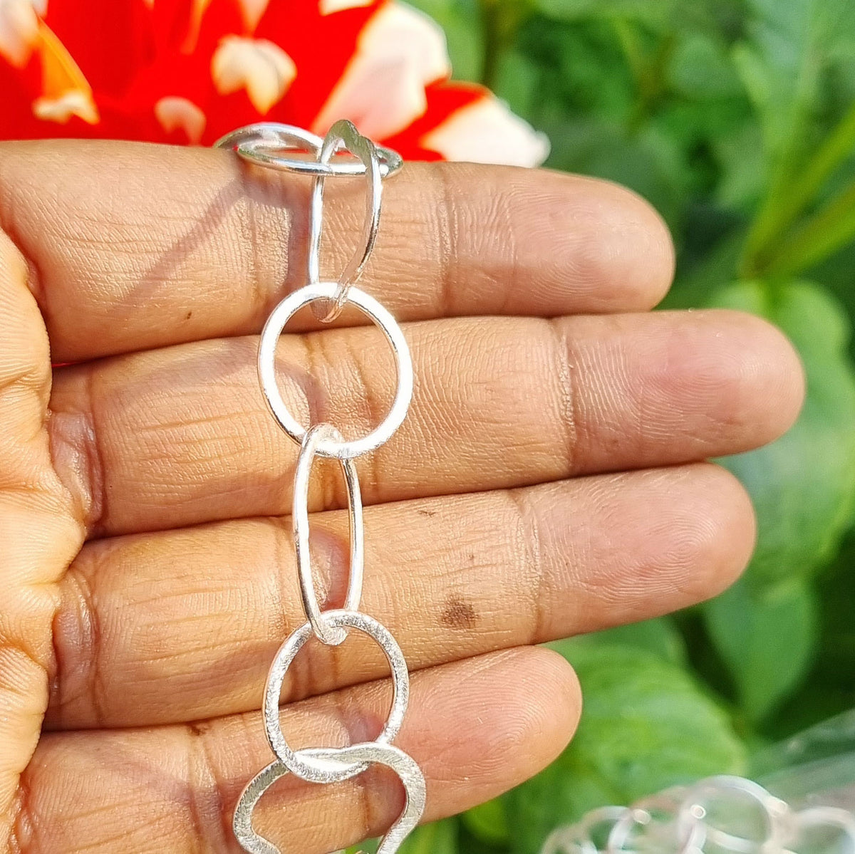 Thick Link Chains Bracelet for Women Big Wide Bracelets Hand Chains –  Arimonz